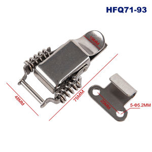 Fantic Stainless steel 304 spring hasp toolbox toggle latches lock wood suitcase buckle hinges Furniture Hardware Accessories