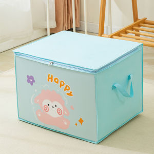 Cute Cartoon Storage Bag Zipper Large-capacity Clothes Quilt Packing Moisture-proof Storage Bag