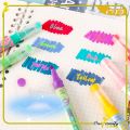 ONE-A114 Highlighter Pastel 2 Sisi Isi 6pcs 12 Warna / Spidol Penanda Teks Set Alat Tulis Sekolah. 