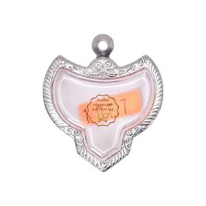 M#1067 ตลับพระ/กรอบพระสเตนเลสลายไทยพิมพ์เหรียญเข้ารูปครุฑใหญ่หรือพิมพ์ใกล้เคียง  << ขนาดที่ใส่สวย 3.2x3.0 ซม.>>