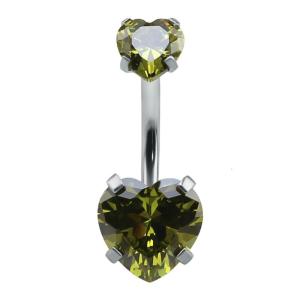 Đầy Màu sắc tim rốn Xỏ Khuyên bằng thép không gỉ khuyên rốn cho mặc hàng ngày và dịp đặc biệt