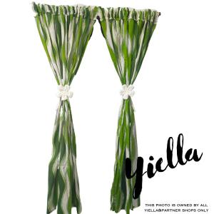 Received 4 items ito ay 2 PCS BIG CURTAINS pampinto o bintana at 2 PCS CUTE FLOWER TIE - Standard Size or 60x70 inches or 6ft for Door and Window