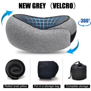 NEENCE 3D Neck Pillow Memory Foam Headrest Pillow U Car Neck Travel Pillow Head Rest Neck Support Bantal Leher Kereta Bantal Travel U Shape