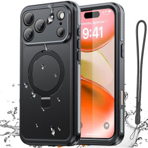 IP68 Waterproof Case [Fit for Magsafe] Invisible Kickstand [Built-in Screen Protector]360°Full Body Sealed Protective Dustproof Shockproof Underwater Case for iPhone 17 Pro MaxAir17 Pro1716 Pro max16 Plus1615 Plus15 Pro max15
