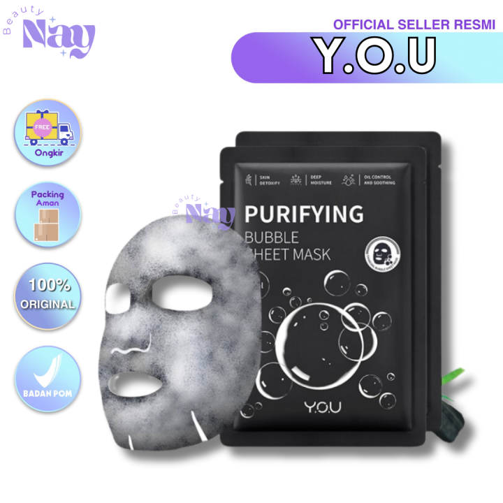 Bubble sheet mask by Y.O.U purifying bubble detox bubble sheetmask