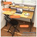 KEKEE/ Folding Double Layer Office Desk 2 Layer Multiple Use Adjustable Laptop Table Stand Portable Standing Bed Desk Foldable Meja Lipa可折叠书桌. 