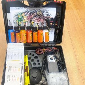 Bộ 2 máy xăm trung cấp kèm 7 mầu mực xăm