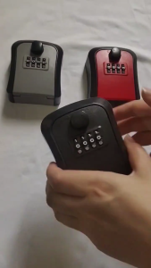 Key Lock Box Wall Mounted 4 Digit Combination Lockboxs Waterproof Outdoor Key Hider Great for Elderly Parents Spare