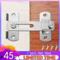 Flat Door Lock 1 Pcs Stainless Steel Swivel Bolt Door Latch Slug Catch Hasp Lock for Slide Gate Fence Partition Fold Door Locks Door Hardware. 