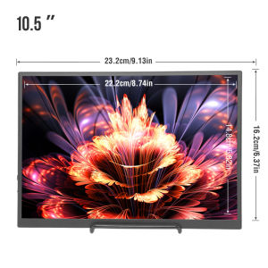 Anmite 10.5"Portable Monitor 1280P Usb Type-c HDMI Display Extended Split Screen HDMI Slim USB-C FHD For XBox PS4 / 5 Switch Cell Phone PC Loptop Extension