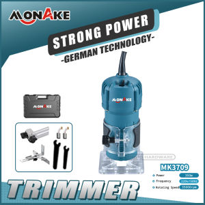 MONAKE Wood Trimmer Kayu Set 6mm 1/4 Inchi Mesin Router Profil List Kayu Trimer Ruter MK3709