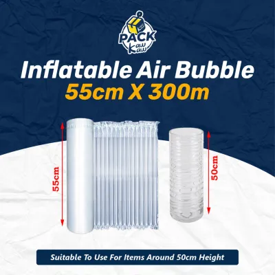 300m All Size Inflatable Bubble Wrap Inflatable Air Packaging Air Bubble Plastic Wrap Air Wrap AB03