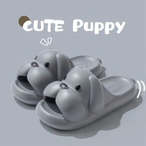 [Free Shipping] Cute Cartoon Dog Slippers For Men And Women Thick-Soled Soft-Soled Versatile For Indoor And Outdoor Wear Parent-Child Matching Sandals