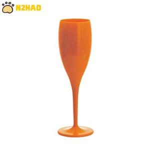 【N2HAO】 Champagne Flutes Glasse Plastic Wine Glasses Dishwasher-safe White Champagne Glass Restaurant Beer Whiskey Drinkware