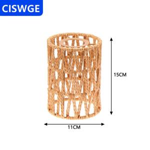 [COD] CISWGE AUTOPARTS 1 Piece cổ điển treo Chụp đèn handmade dệt Đèn bóng râm cho phòng khách phòng ngủ khách sạn mô phỏng mây ánh sáng lịch thi đấu