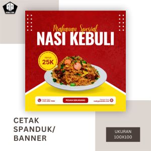 Cetak Banner Cetak Spanduk NASI KEBULI BISA REQUEST