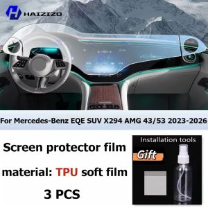 dncnf For-Benz EQE SUV X294 AMG 43 2023-2026 Car interior Matte film LCD screen TPU film 56 inch Hyperscreen PPF 4Y1Z7