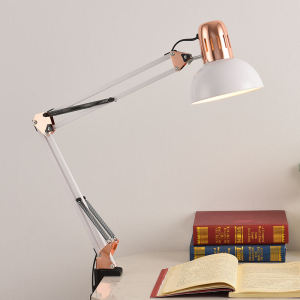 โคมไฟหนีบโต๊ะ โคมไฟหนีบ โคมไฟโต๊ะทำงาน โคมไฟหนีบโต๊ะ led โคมไฟอ่านหนังสือ table clip lamp ปรับระดับได้รอบทิศทาง ขั้วE27 แข็งแรง ส่งไว Lights4u