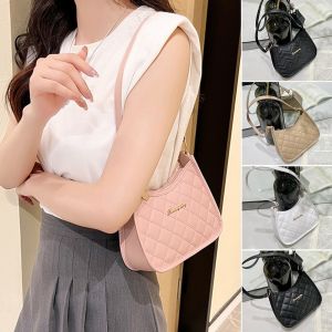 CHENJIE Fashion Lingge Embroidery PU Leather Messenger Bag Shoulder Bags Tote Bag Underarm Bags