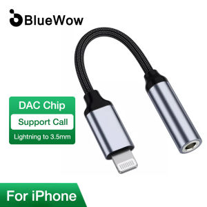 BlueWow Jack Chuyển Đổi Tai Nghe iPhone Bộ Chuyển Đổi Cáp AUX 3.5Mm Cho iPhone 13 12 Pro Bộ Chuyển Đổi Đầu Nối Tai Nghe Bộ Chia Âm Thanh Mini Cho Bộ Chuyển Đổi IOS 14 Ở Trên