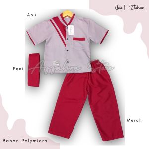 Setelan koko anak laki laki koko kurta anak lengan pendek set baju muslim anak laki laki baju dan atasan Usia 1-12Tahun