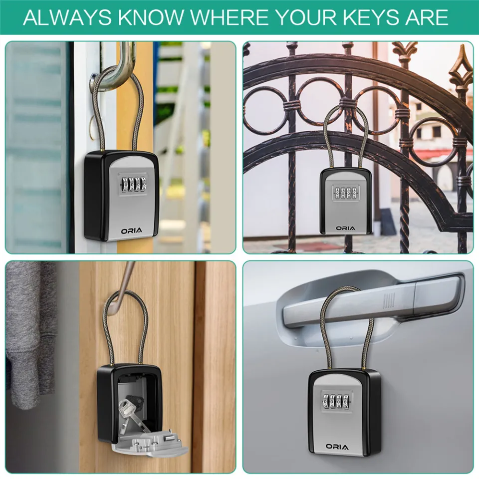 Aluminum OS5401 Key Storage Lock Box Door Hardware Key Safe Wall Mounted Key Storage Box Combination - View #9