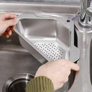 Khay gác chậu rửa bát lọc rác để đồ đa năng làm bằng inox 304