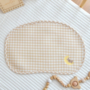 Bamboo Fiber Newborn Flat Pillow Summer Cool Baby Protection Pillow Anti-Spitting Cushion Towel