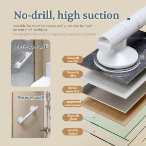 Suction Cup Holder Safety Does not Hurt the Wall Armrests Non-shedding High Suction Power Durable