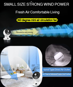 Small Electric Fan Air Circulation Fan Household Floor Fan Powerful Energy Saving Low Noise 3D Stereo New Style 3D电扇