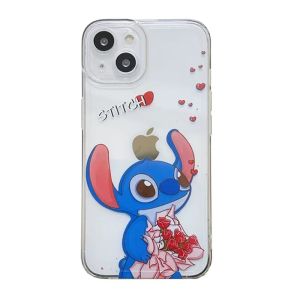 ZEEMIN Halloween Christmas Stitch Holding Flowers For OPPO Reno 3 4 6 5F 4F 6Z 7 8 10 11 lite T F Z Pro Case