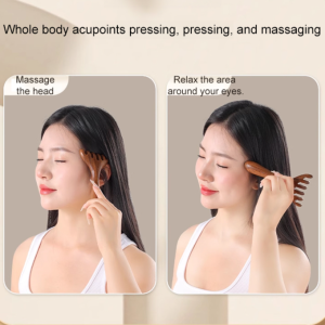 Wooden Comb Practicality Natural Golden Sandalwood Massage Comb Unique Aroma