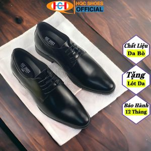 Giày tây nam HQC SHOES chất liệu da bò nguyên tấm bảo hành 12 tháng AQ024