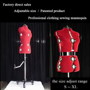 Professional Sewing Mannequin for DIY Clothing Sewing Supplies Tools for Costume Designers Adjustable Size Style Clothes Display Model Multi-purpose Human Torso Model