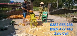 Máy Tách Hạt Ngô Mini Gia Đình Loại Nạp Nhiều Bắp SENCOMART