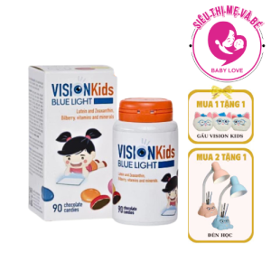 Vision Kids Blue Light viên sáng mắt ngăn chặn ánh sáng xanh - Hộp 90 viên