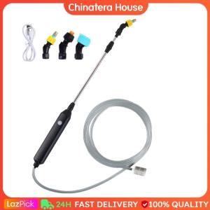 5L Electric Sprayer Garden Automatic Atomization Electric Spray Shoulder USB Rechargeable Garden Plant Watering Automatic Sprayer Garden Irrigation 360 Rotating Sprinkler Car Cleaning Disinfection Sterilization Sprayer