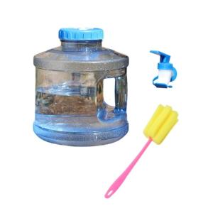 Durable Clear Water Jugs Includes Wide Mouths Spigot And Cleaning Brush For Camping Emergency Use