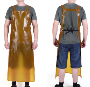 Waterproof PVC Apron Thickened and Extended Industrial and Aquatic Work Apron