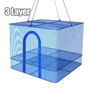 1/3/Layers Hanging Sun Drying Cage Fish and Meat Drying Net Drying Net