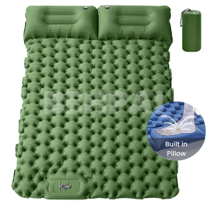 Outdoor Camping Sleeping Pad Inflatable Bed Built In Air Pump Mattress Sleeping Pad Bed Ultra-Light Folding Travel