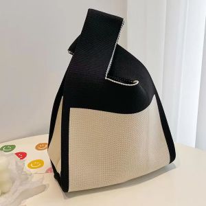 Tas Belanja Rajut Tas Tangan Wanita Lucu Style Korea Tote Bag Rajut Handmade Tas Anyaman