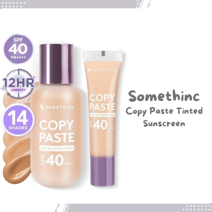 Somethinc Copy Paste Tinted Sunscreen SPF 40 PA++++/Tabir Surya ...