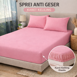 sprei anti geser springbed ful karet keliling 140x200x30 tinggi kasur 20.25.30.sprei anti geser