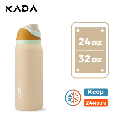 KADA Tumbler Hot and Cold with Straw OWALA Water Bottle Vacuum Insulated Stainless Steel 24/32oz