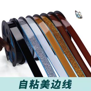 6M Ceramic Tile Mildewproof Gap Tape Self-adhesive Tape Kitchen Waterproof Sticker Bathroom Beautiful Seam Tape Edge Decoration Tile Gap Tape