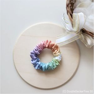 Natural Mulberry Silk Scrunchies Multi Colour Range For Hair Care Soft and Smooth Hair Accessories
