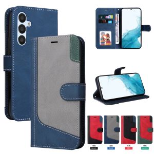 เคสโทรศัพท์กันกระแทกสำหรับ Samsung Galaxy A54 A24 A04 A04S A04E A14 5G ปลอก A14 Samsung 4G 3สีกระเป๋าสตางค์หนังเคส A34 2ช่องเสียบบัตร