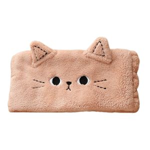 0HOWWUU นุ่มนุ่มๆ อุปกรณ์เสริมผม น่ารักน่ารักๆ ที่คาดผมแมว ชุดคลุมศีรษะ ผ้าโพกหัว ที่คาดผมล้างหน้า