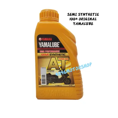 100% ORIGINAL YAMALUBE HLY SCOOTER AT ENGINE OIL SEMI SYNTHETIC 10W-40 10W40 MINYAK HITAM SKUTER